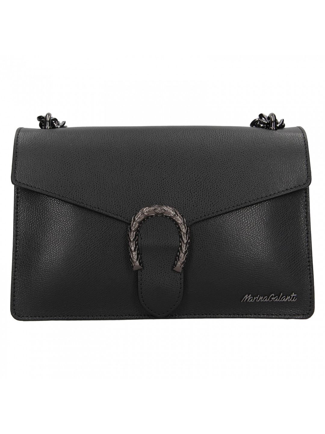 Dámská kožená crossbody kabelka Marina Galanti Aredea – černá